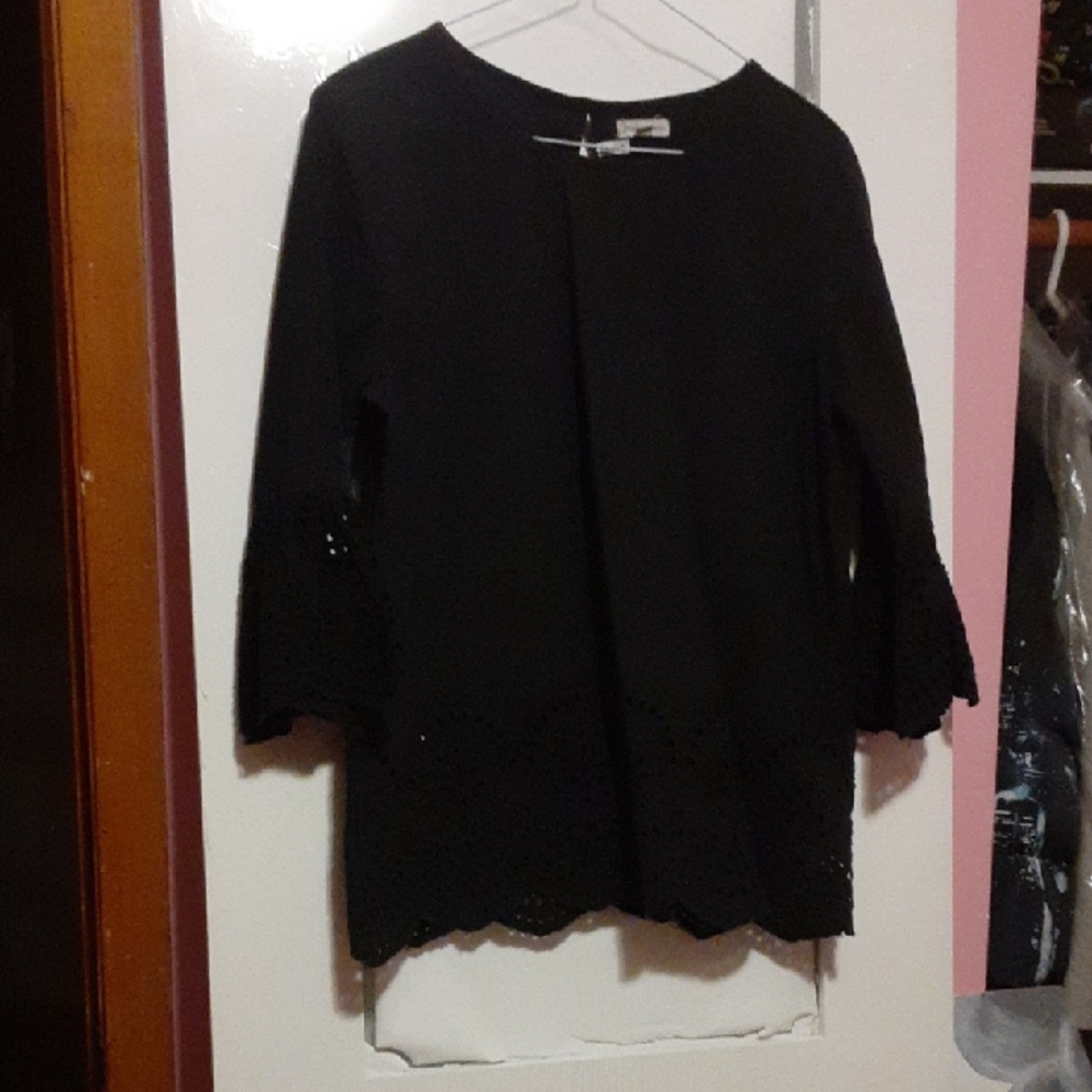 Cotton Eyelet Blouse